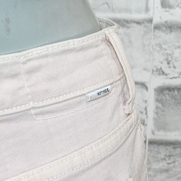 MOTHER Superior Denim High Waisted Rascal Ankle Jeans Soft Pink sz 25 - Picture 15 of 15